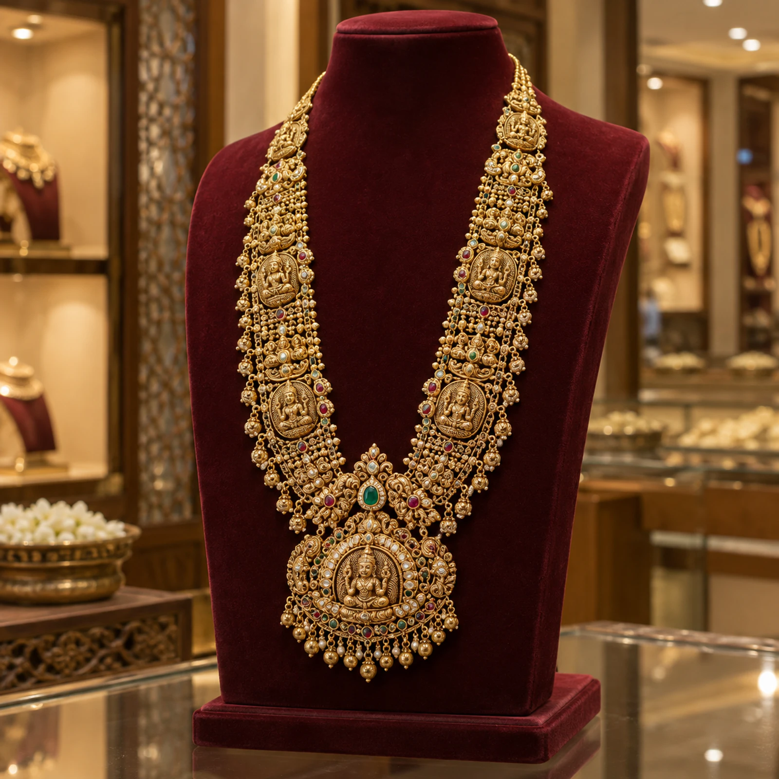 Maharani Bridal Haar jewellery design