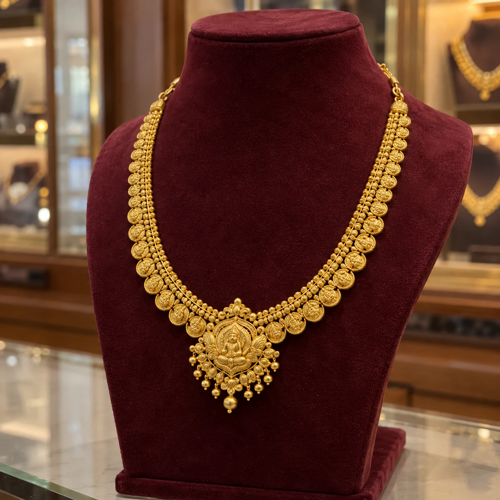Swarna Heritage Gold Necklace jewellery design