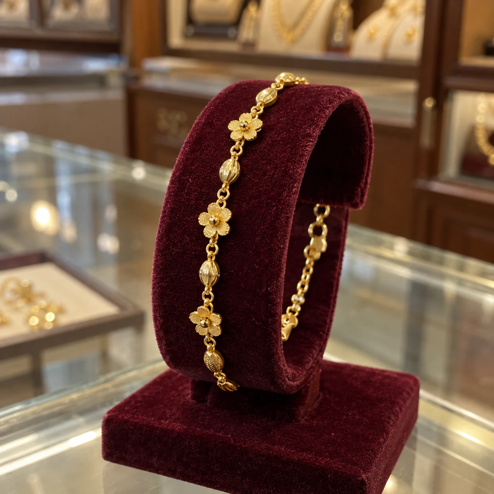 Aanya Floral Kids Bracelet jewellery design