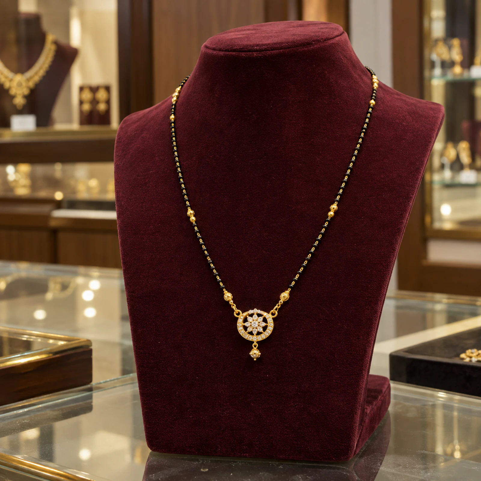 Ziya Halo Mangalsutra jewellery design