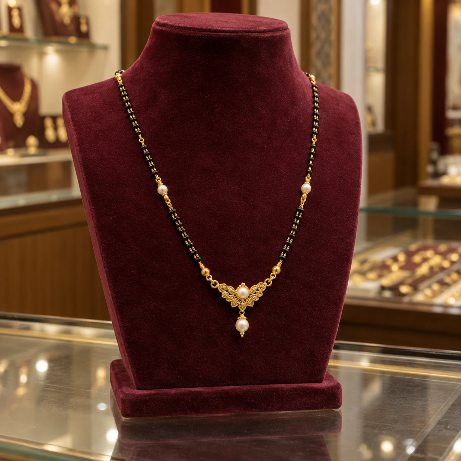 Ishani Pearl Mangalsutra jewellery design