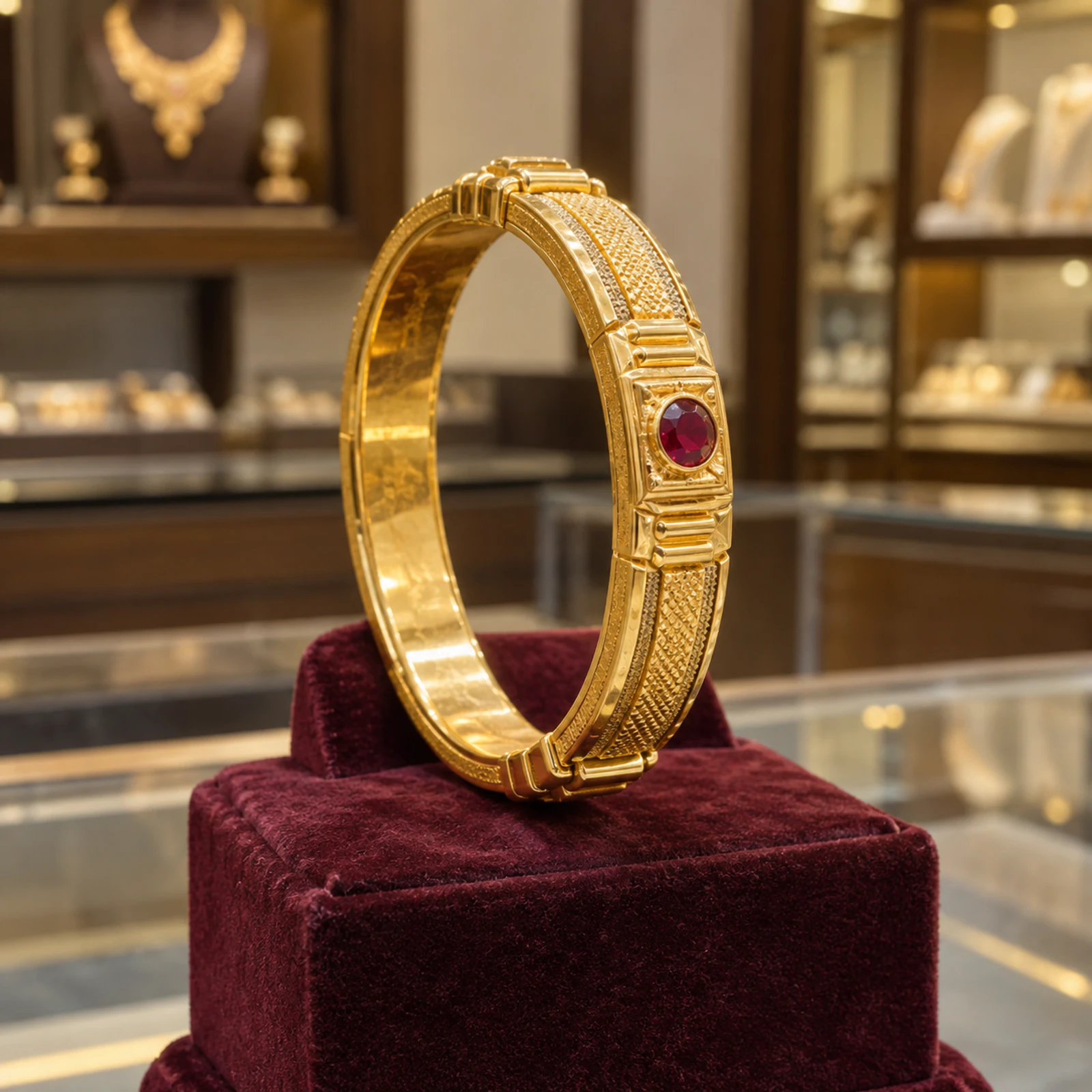 Vihaan Ruby Kada jewellery design