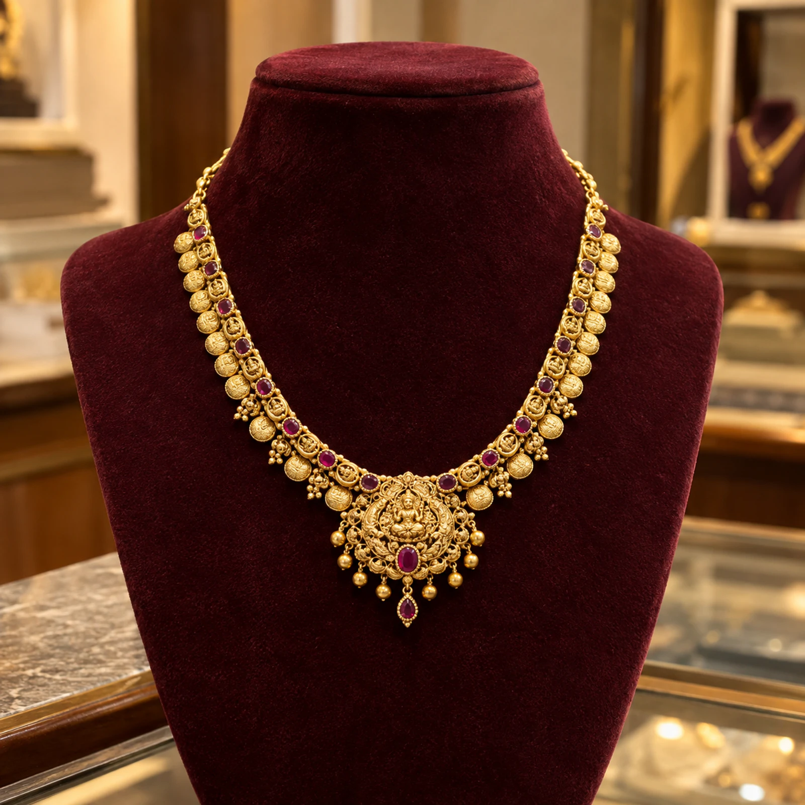 Ziya Ruby Rani Necklace jewellery design