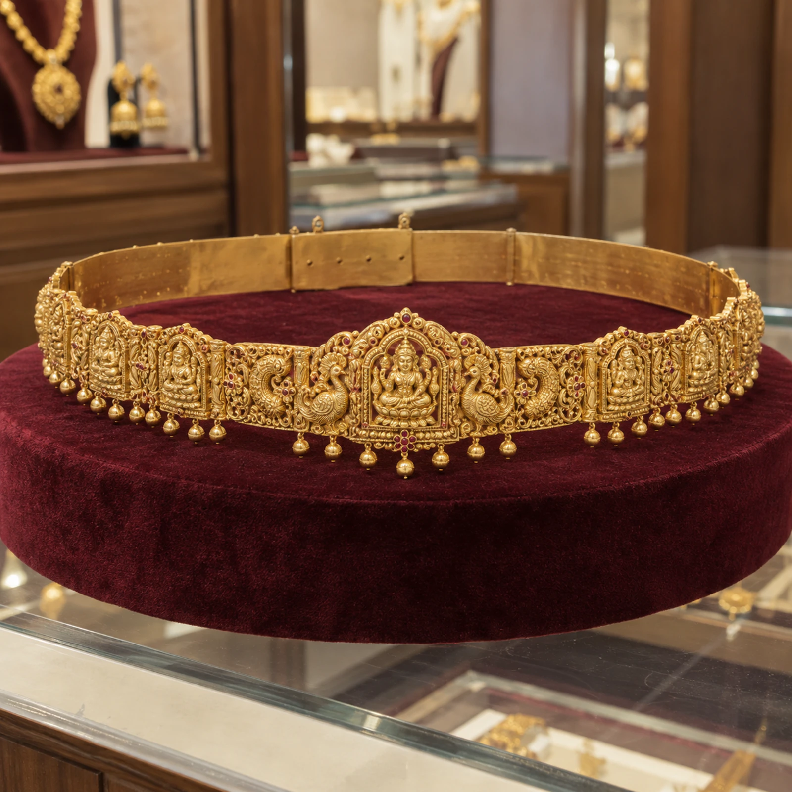 Aarohi Temple Waist Belt jewellery design