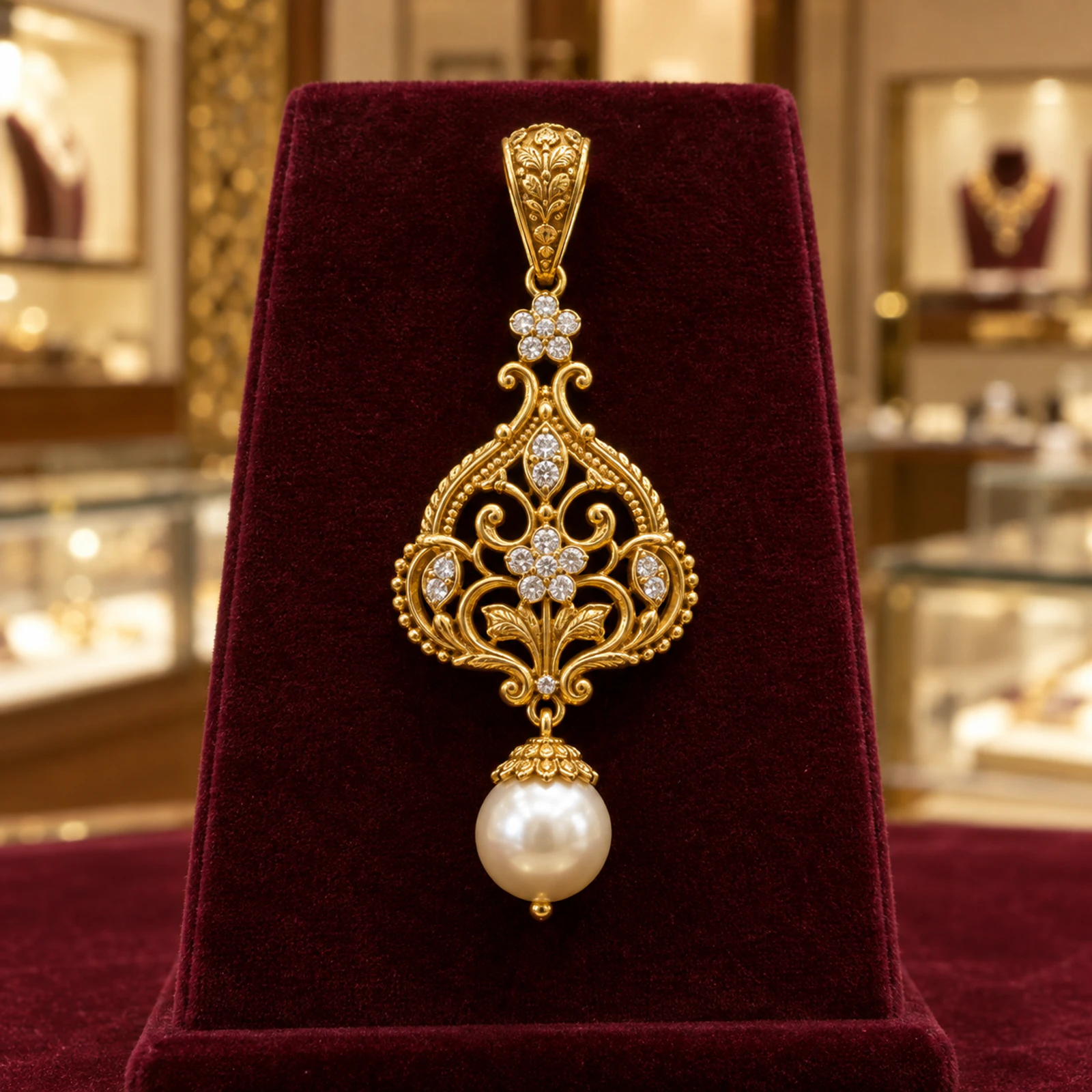 Ishani Pearl Pendant jewellery design